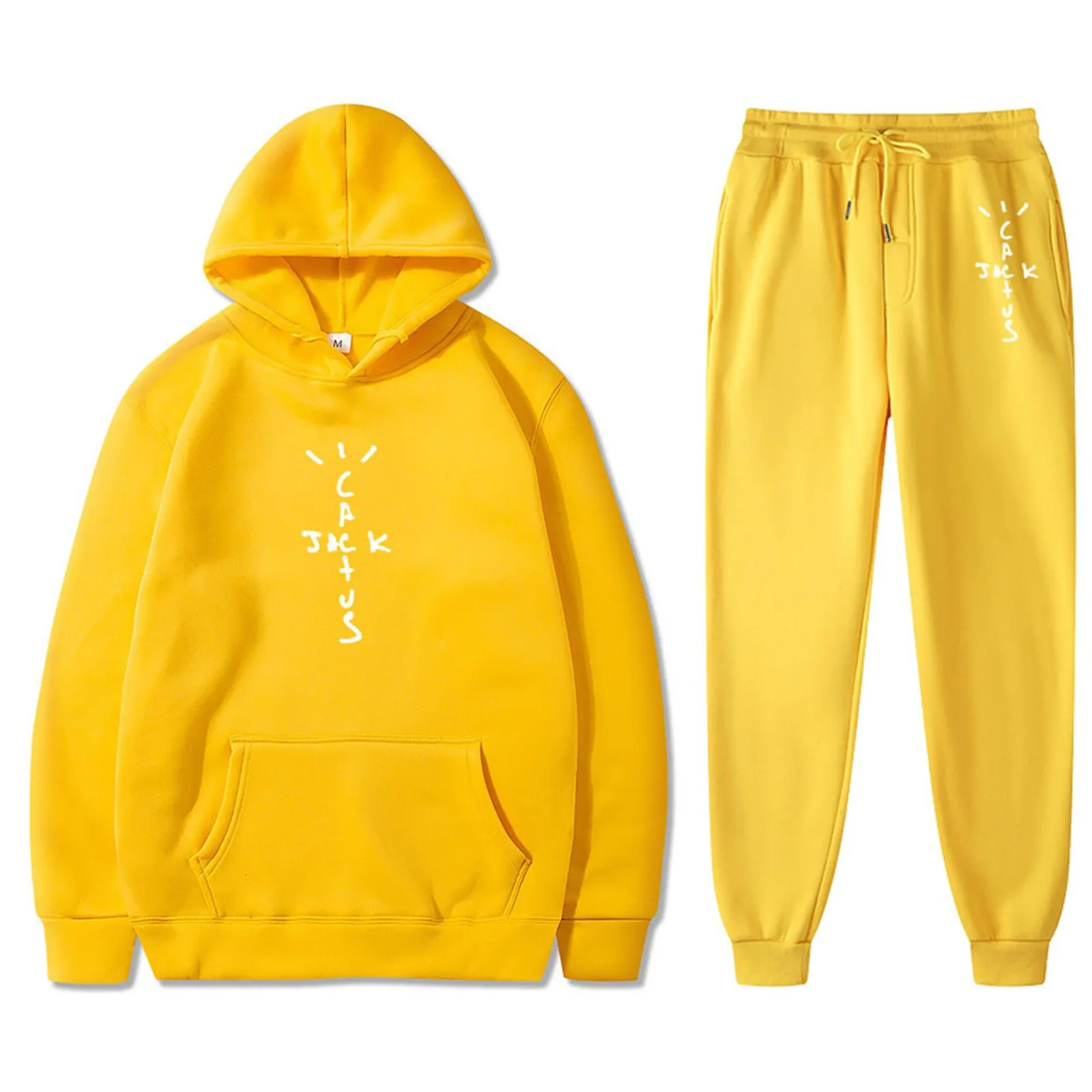 2023 New Fashion Loose Fit Men's and Women's Casual Hooded Sweater Set Trend 5