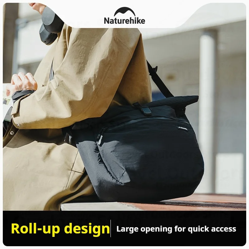 Naturehike Oxygen Roll-Up Dual-use Crossbody Bag Quick Access Men/Women's Travel Commuter Laptop Bag Large Capacity Storage