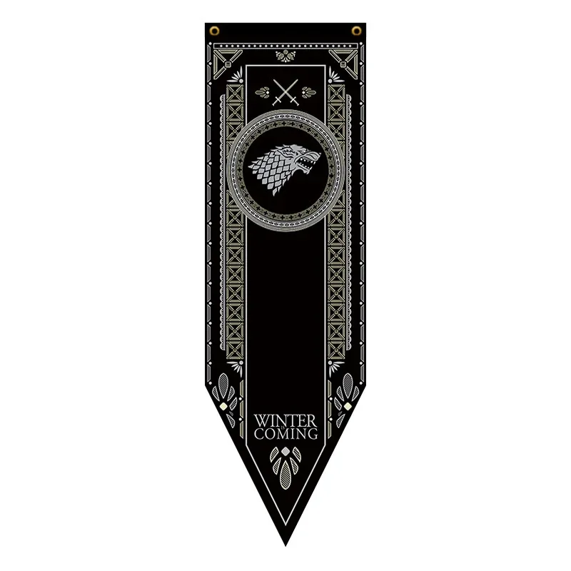 Banner A Song of Ice and Fire stark flag Families Home Decor Wolf Dragon