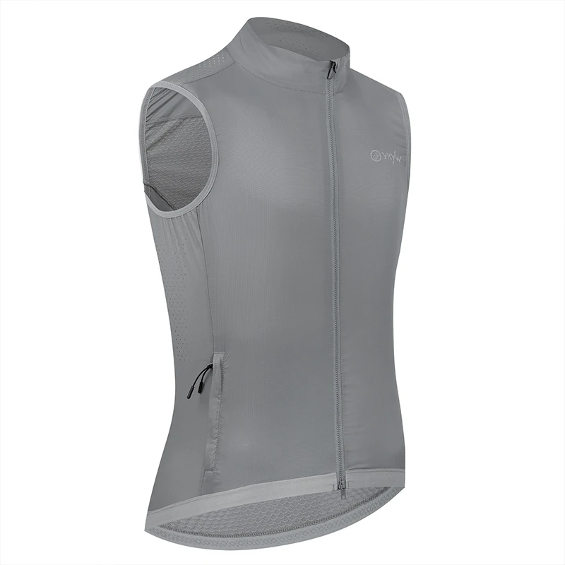 YKYWBIKE Men's Cycling Vests UPF50+ Bicycle Gilet Waterproof Road Bike Windbreaker Lightweight Riding Clothes Sleeveless Jacket 2
