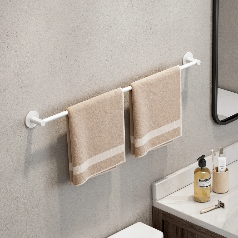 Dropship Towel Bar For Bathroom 16, Adhesive & Drilled Mounted