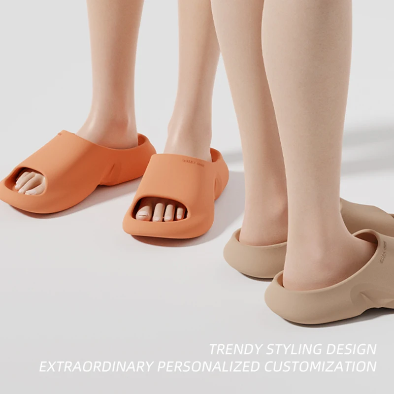 2025 New EVA Pillow Slippers for Women Lightweight Non Slip Shower Home Slides Woman Soft Sole Beach Flip Flops Couple Shoes 2