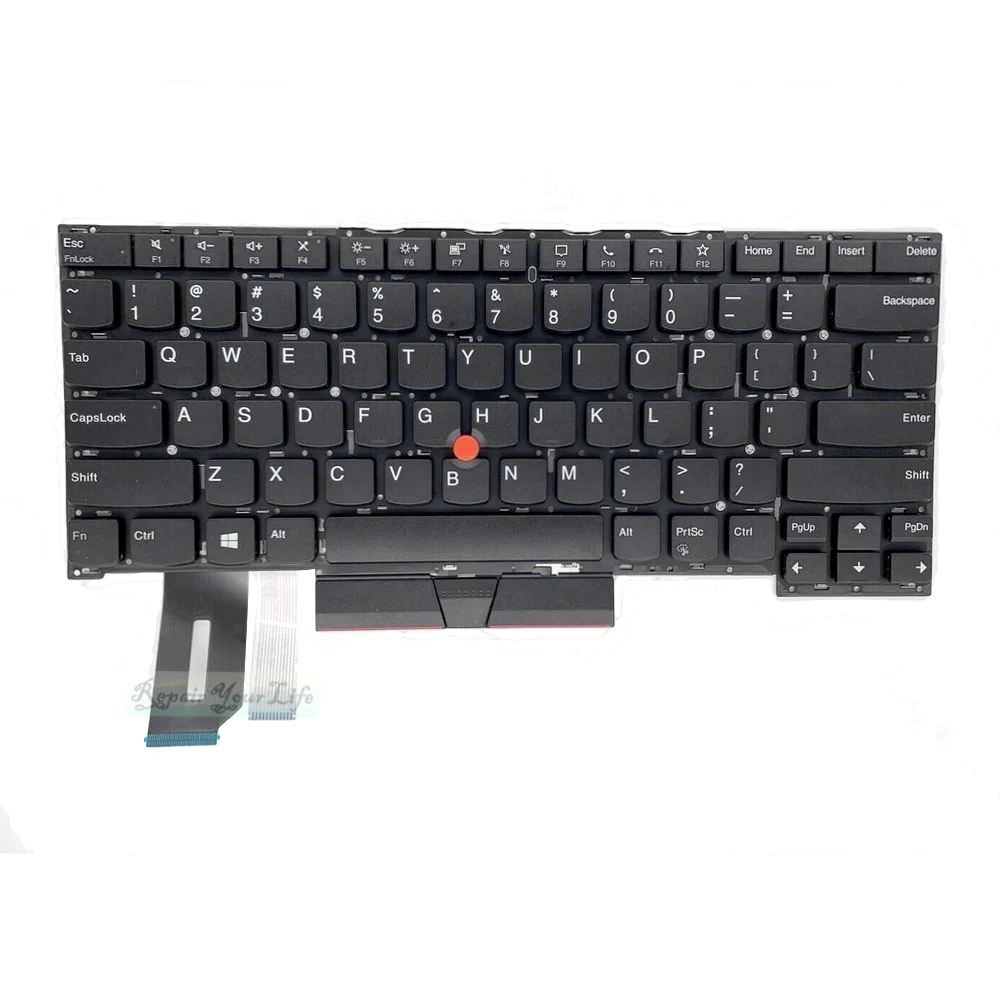 Teclado Retroiluminado para Lenovo Thinkpad T14s Gen 20t0 20t1 Nós Reino Unido Novo Luz Sn20w19595 Sn20w19559 - Imagem 3