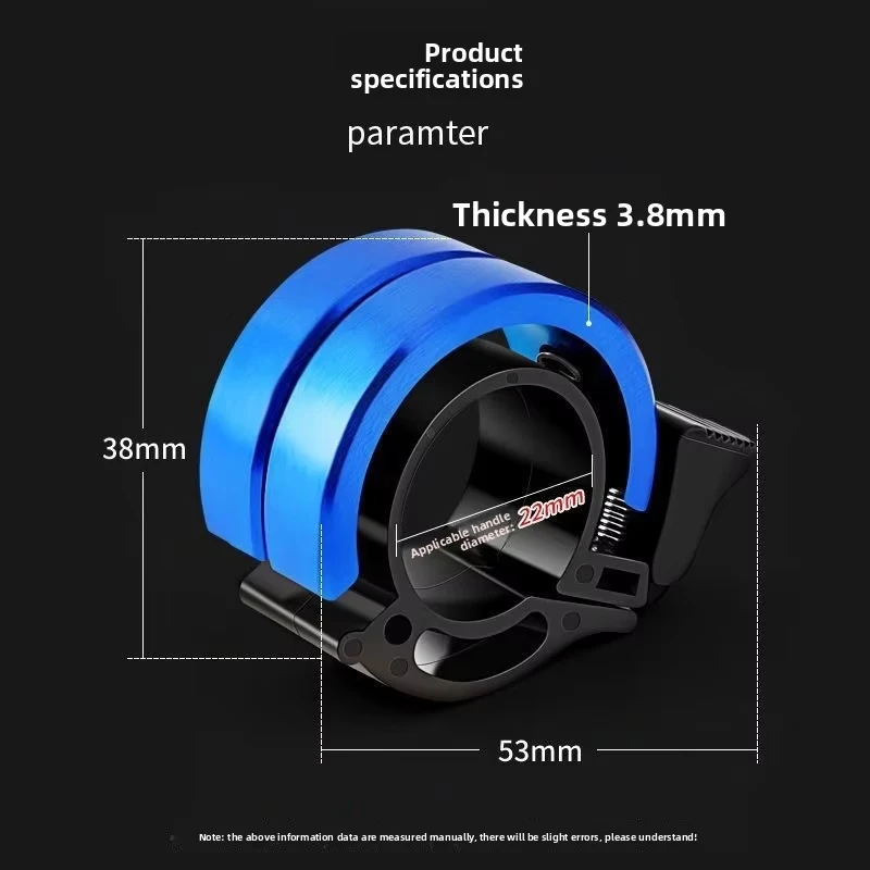 Bicycle Bell 1pc Invisible Handlebar Mounted Bicycle Bell Horn Compact Safety Alert for Mountain Road Bikes, Stylish Functional