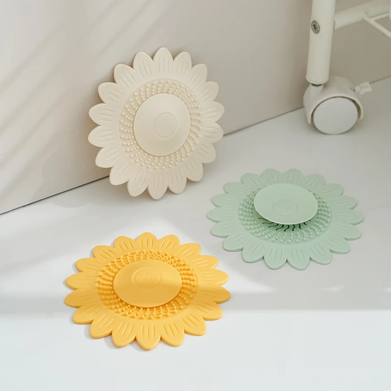 Flower Floor Drain Deodorant Filter Pad Home Kitchen Bathroom Floor Drain Cover Washbasin Sink Filter Pad 1Pcs sink filter silicone floor drain cover floor drain cover sink strainer floor drain filter floor drain hair filter floor drain hair catcher drain hair catcher hair drain filter