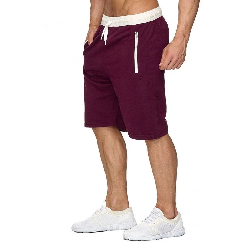 2025 Summer New Men's Beach Shorts Sports Short Pants Jogging Breathable Shorts Men Zipper Pockets Loose Running Sports Shorts 3