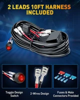 NAOEVO 4 Inch 2Pcs LED Pod Lights Spot Flood Combo LED Fog Driving 4x4 Off Road Lights Work Lights for Truck Boat ATV UTV Jeep - Image 5