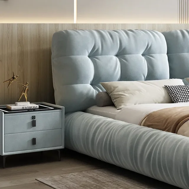 200 X 200 Modern Double Bed Frame Queen Size Lit 150X200 Frames Luxury Bed Wooden Modern Cama De Casal Bedroom Furniture 4 200 X 200 Modern Double Bed Frame Queen Size Lit 150X200 Frames Luxury Bed Wooden Modern Cama De Casal Bedroom Furniture 4
