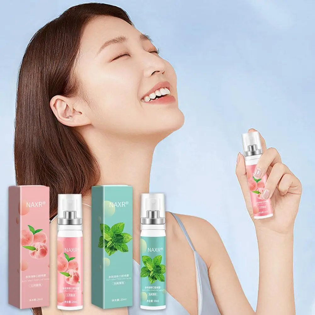 Fruity Breath Peach Mint Breath Freshener Spray 20ml