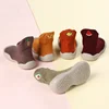 Spring and Autumn Children's Walking Shoes Soft Sole Silicone Cartoon Pure Cotton Baby Shoes Kindergarten Baby Socks Shoes 2