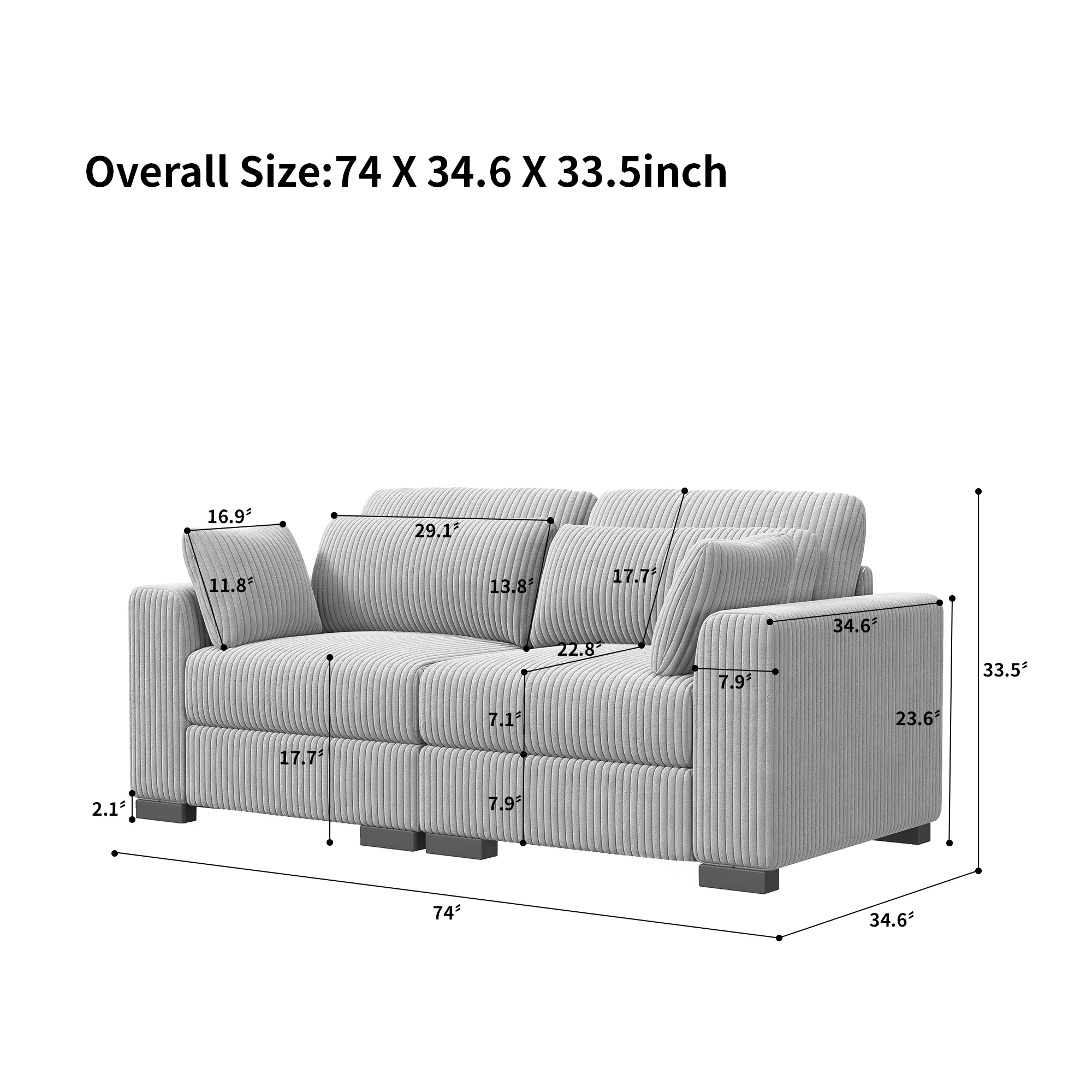 double seat Gray