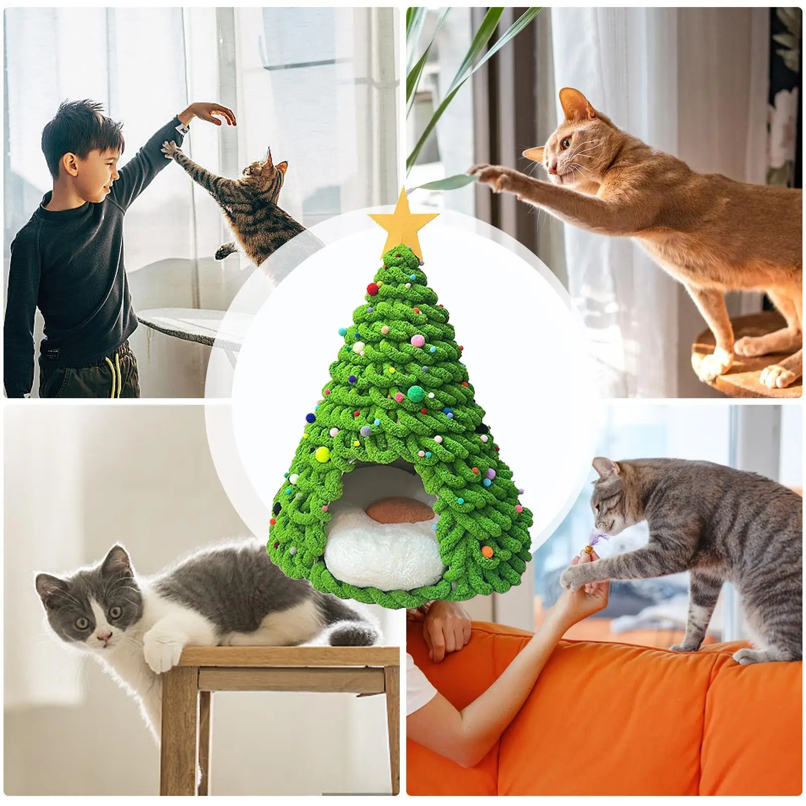 Christmas Tree Cat House Kit image 14
