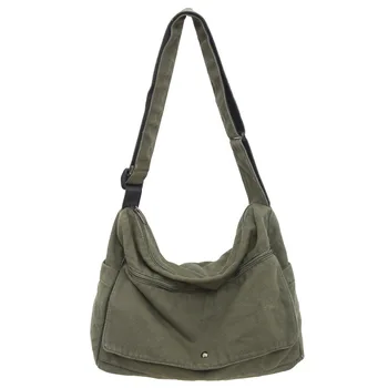 Borsa hobo a tracolla in tela di grande capacità a 4 colori Borse a tracolla a tracolla alla moda regolabili durevoli Borsa da donna Bolso Mujer 2025