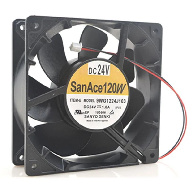 ��� �� ���̽��� 12038 ������ ���ļ� ��ȯ�� ���� �ð� ��ǳ��, 120W 9WG1224J103 DC 24V 1.0A 12cm