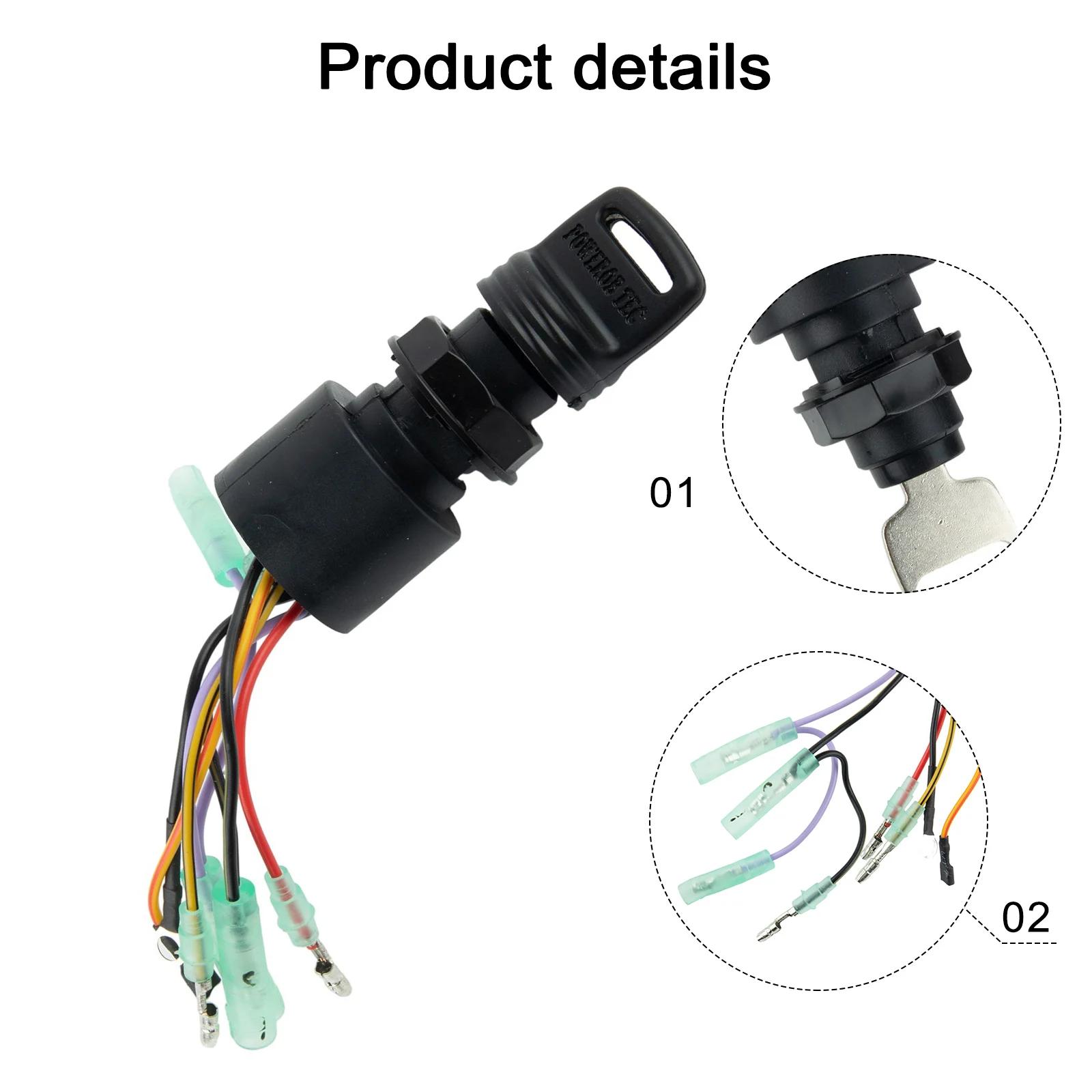 

Boat Engine Ignition Key Switch For Mercury Outboard Motors 3 Pos 87-17009A5 Marine Motor Ignition Key Switch Replacement