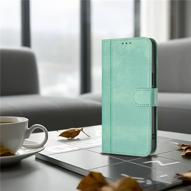 Premium Magnetic Leather Wallet Case with Stand