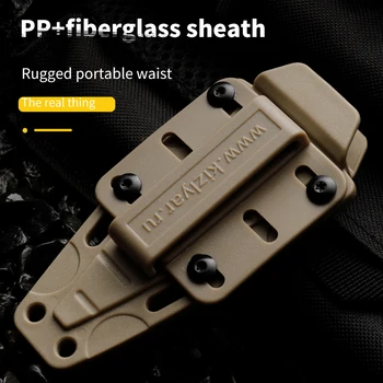 High quality AUS-8 steel fixed blade, straight outdoor knife, wilderness survival knife, G10 handle men's small knife 6