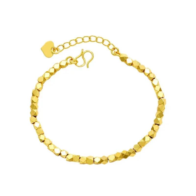 GCW2 Gold Color Chain Bracelet Cute Wedding Lady Fashion Charm Jewelry Birthday Gift