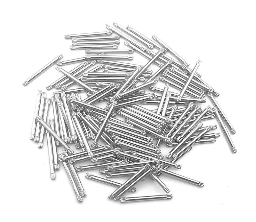

500PCS/bag 1.3mm Thick Stainless Steel Double Serrated Watch Bracelet Band Link Pin 16mm 20mm Long W2399