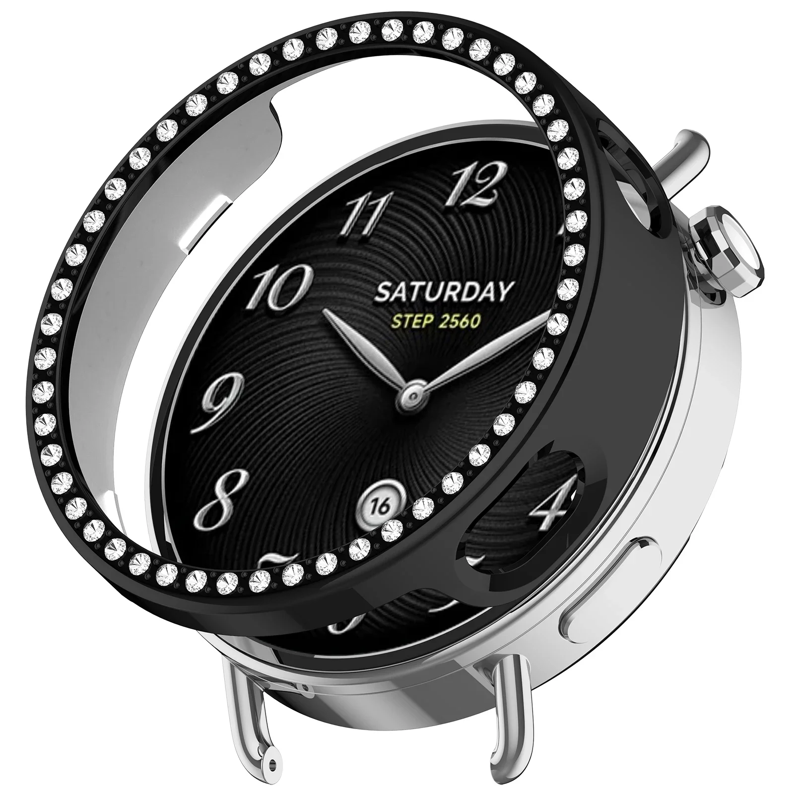Diamond Protective Case for Smartwatch - Premium Strap Cover & Screen Protector Accessory