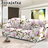 Magnolia Flowers Print Sofa Cover 1/2/3/4 Seater Stretch Slipcover For Living Room Washable Elastic Corner Couch Covers 1