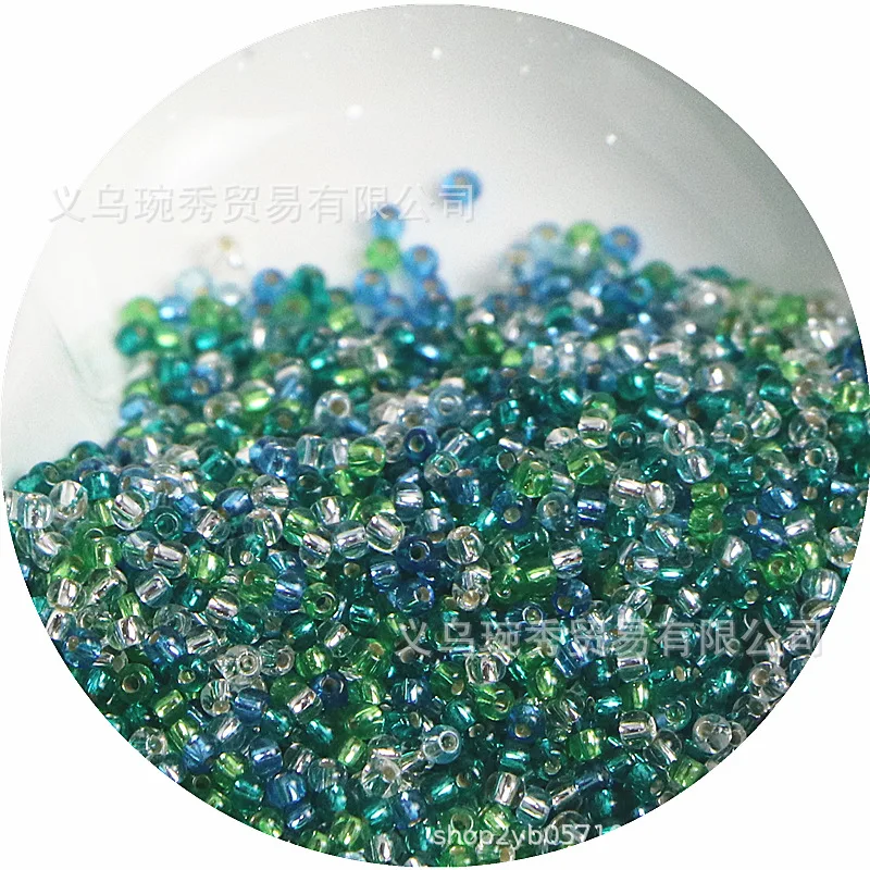 Filled Silver Glass Rice Beads for Handmade DIY Jewelry Accessories