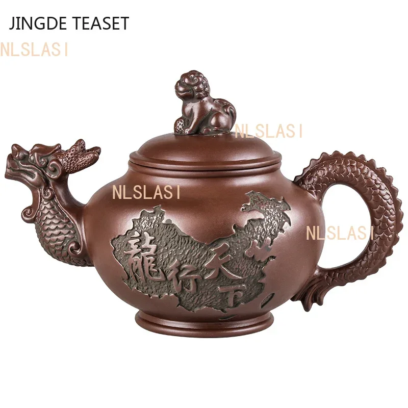 Large capacity Yixing Purple Clay Teapots Handmade Teacup Authentic Tea ceremony kettle Zisha Teaware Accessories Drinkware