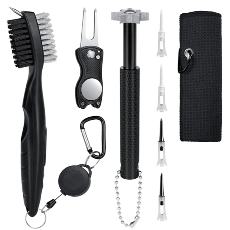 Golf Club Brush Groove Tools,Retractable Golf Club Brush & 2 Golf Club