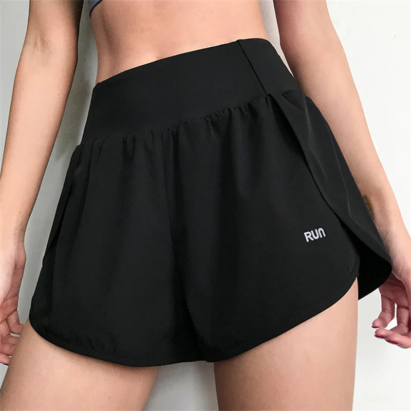 Gym Yoga Women's Cycling Shorts Tight Skirt Fitness Elastic High Waist Double Layer Ladies Short Security Leggings Women sports shorts running shorts yoga shorts workout shorts seamless shorts