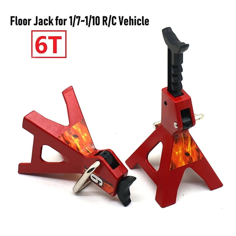 6 Ton Floor Simulation Jack Stands Lift Pair Rack for Remote Toy Car Truck Tire Change Lifting Support Stand Scene Accessories 1 pair sf01 100cm 110cm 120cm adjustable universal surround sound speaker floor stand for z906 520 mount holder big base rack