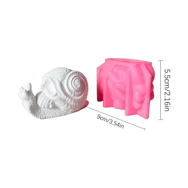 Snail Candle Mold Halloween Skull Snail Silicone Molds Non Stick Halloween Crafts Making Aid For Clay Soap Wall Decoration