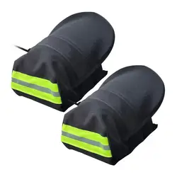 Waterproof Sun Protection Motorcycle Handlebar Gloves with Hand Shield (Reflective Strip)