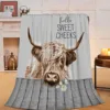 Highland Cow Print Blanket and Throws Cute Farm Animal Cow Gifts Soft  Warm Bedding Blanket for Girls Kids Adults Couch Travel 6