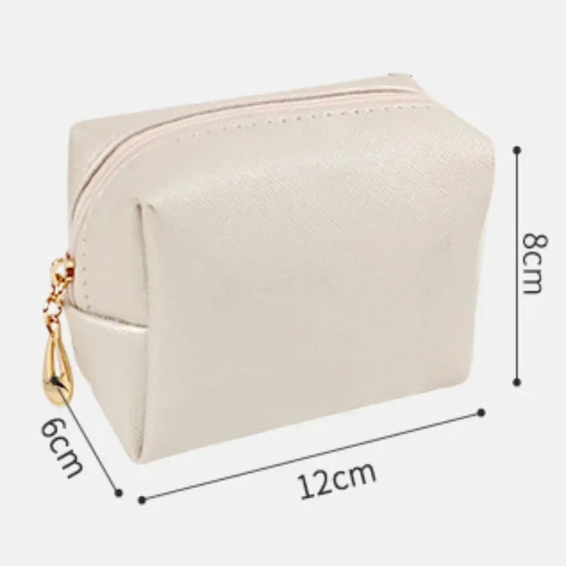 Mini Makeup Bag for Purse PU Cosmetic Bag Waterproof Toiletry Bag Traveling Makeup Bags Lipstick Cosmetic Pouch Storage Cases