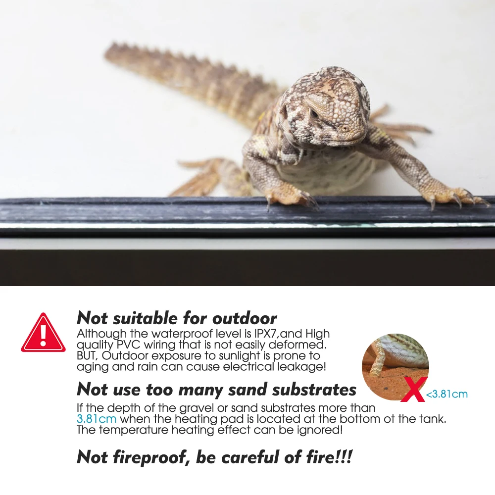 6W 11W 23W 36W Upgraded Plant Reptile Heat Mat Thermostat with Temperature Control Heating Pad for Indoor Garden Plants Reptiles
