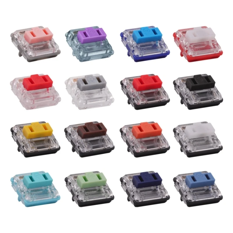 Kailh-interruptor de Chocolate de Perfil Baixo para Teclado 1350 Rgb Vermelho Pro Azul Pálido Rosa Robin Prata Marrom Branco Amarelo Laranja