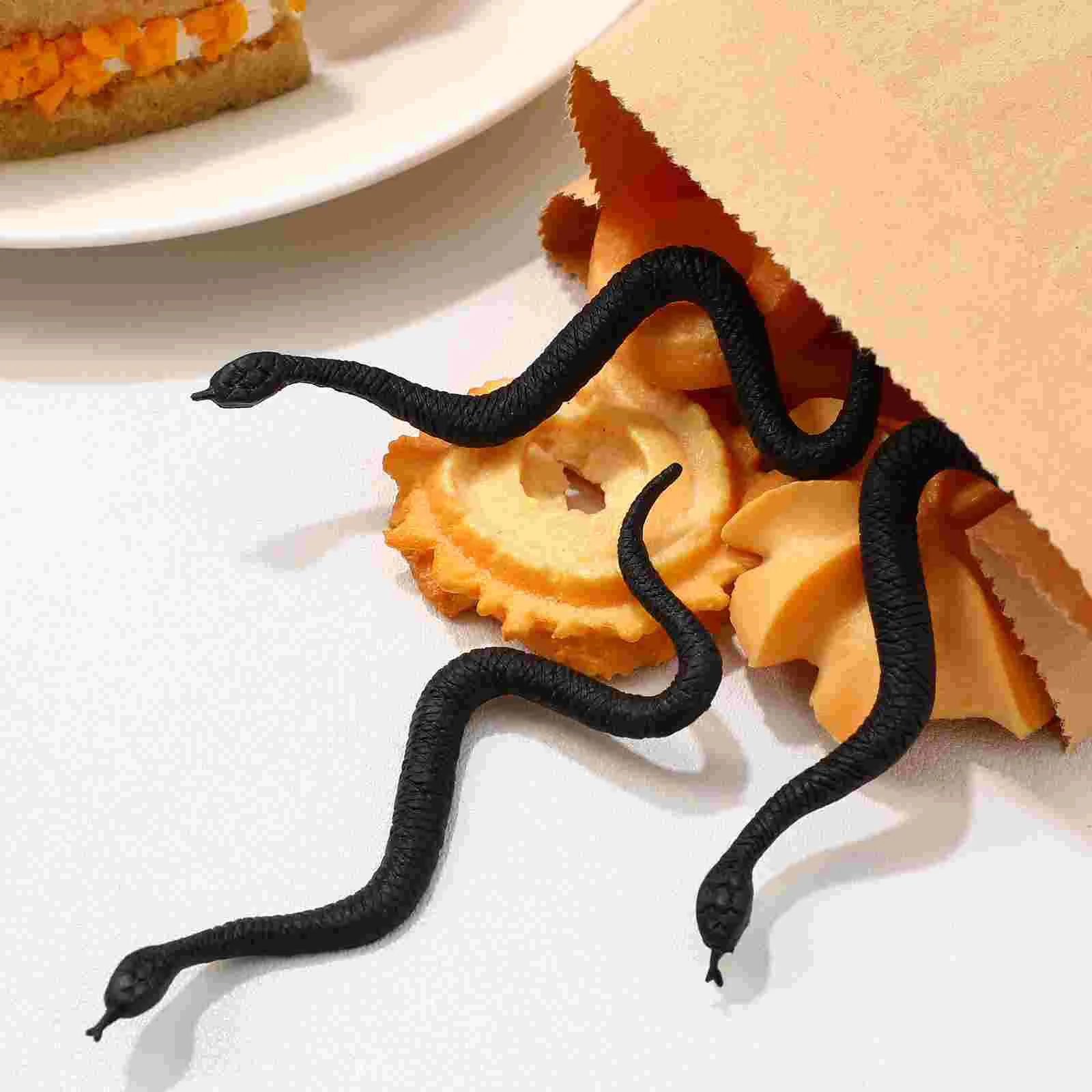 

Simulation Snake Toys Tricky Props Artificial Snack Models Halloween Toys