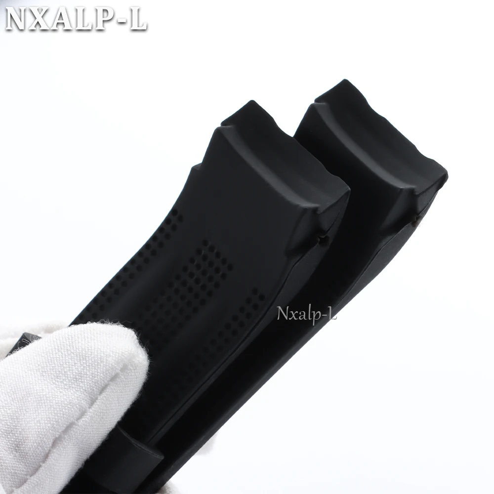 Durable Curved End Silicone Sports Watch Strap - Thick Waterproof Rubber Bracelet