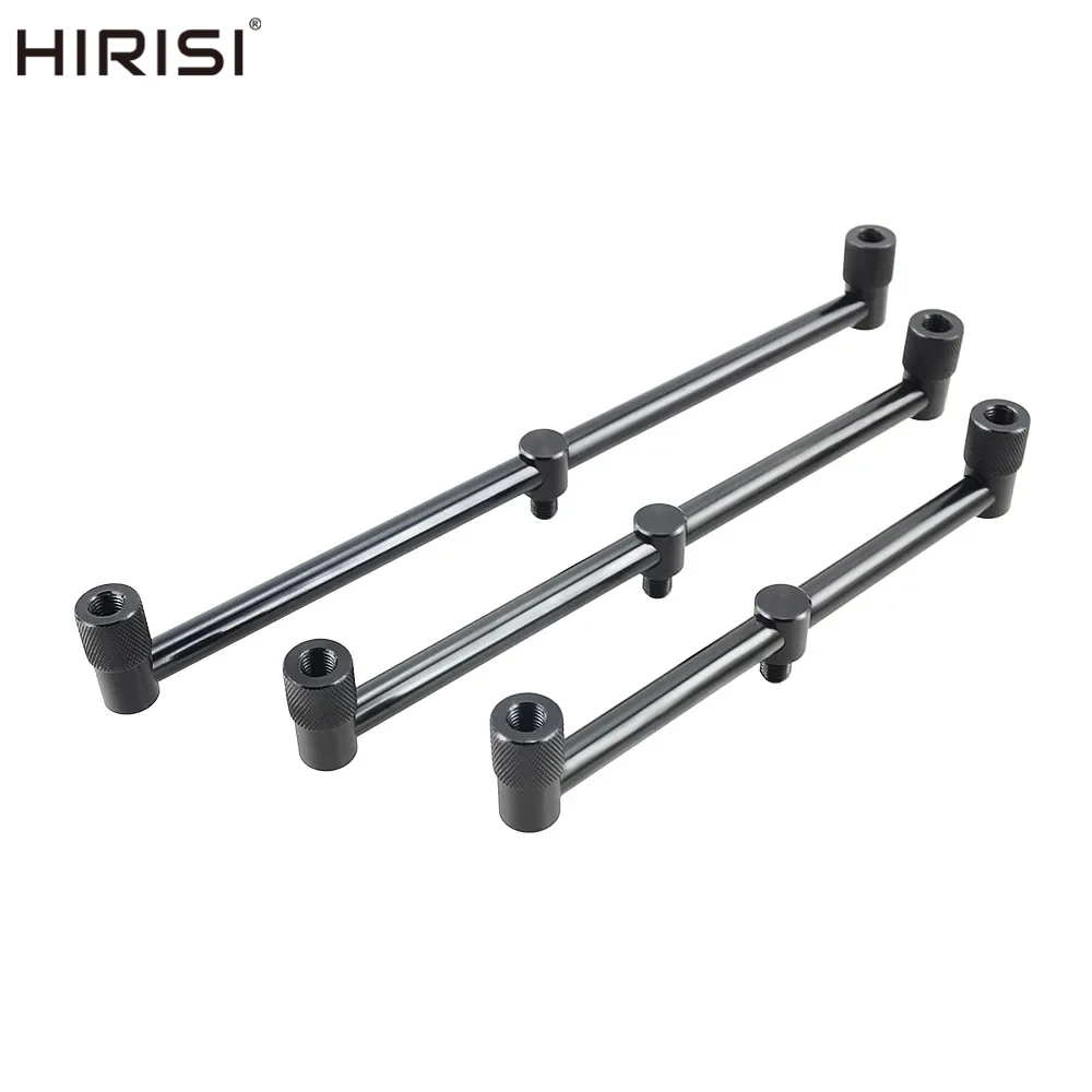 2 x Hirisi Mini Short Black Buzz Bars 20 cm 25 cm 30 cm Karpfen-Grab-Angelausrüstung für 2 Ruten