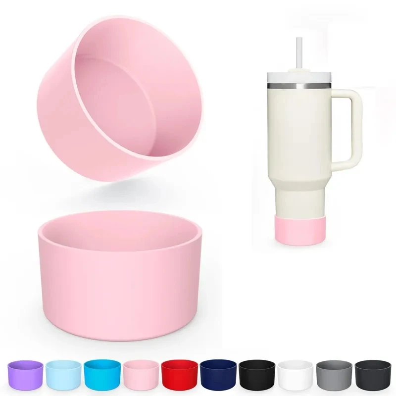 Water Bottle 7.5cm Silicone Boot Bottom Sleeve Cover for Stanley 40oz Tumbler Quencher Adventure and Ice Flow Flip 30 oz 20 oz Water Bottle