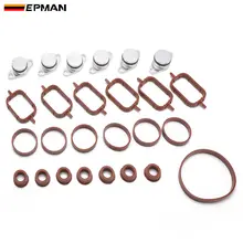 EPMAN-Kit de reparación de extracción de aleta de remolino de aluminio, 6x22mm, con juntas para BMW E46, E39, E90, E39 / E60/E61, colector de admisión TKYD831A