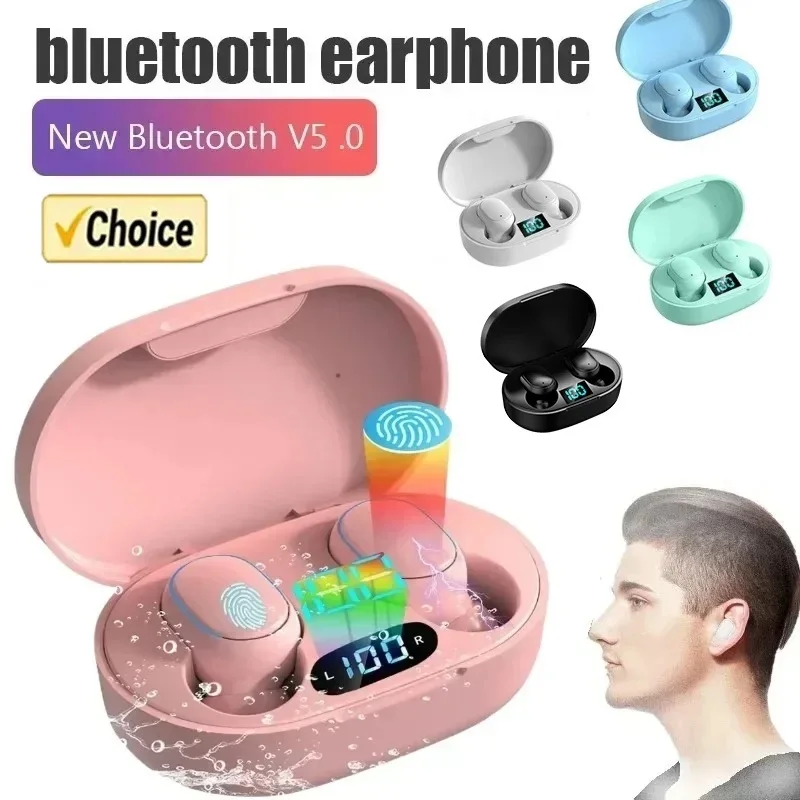 

New E6S Bluetooth wireless Headphone 5.3 Bluetooth Earphone E7S Earbuds TWS Headset With Charging Case Mic Noise Cancelling