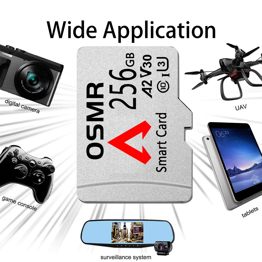 TF SD ī, 뷮  丮 ÷ ޸ ī, ޴ ī޶ ޸ ī, 256GB