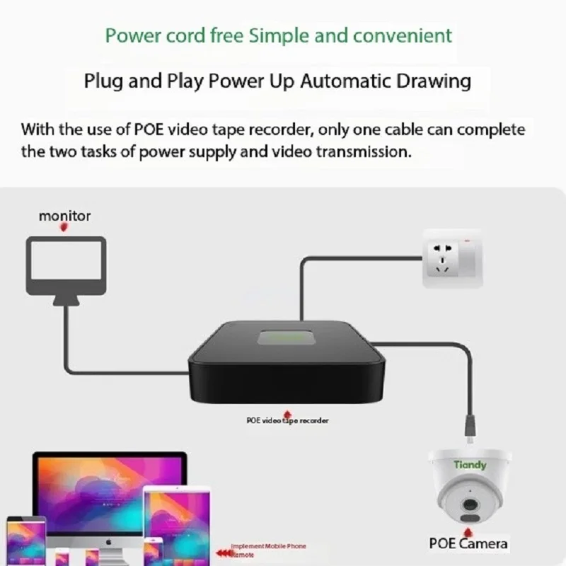 Tiandy TC-C130NAK series 3MP 2.8mmFixed IR Turret Camera audio PoE audio dome camera 3