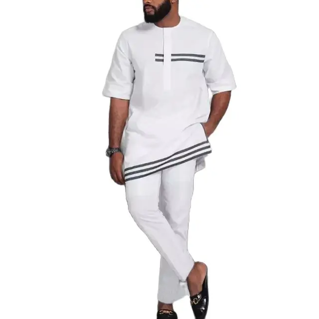 Emeka Ethnic Summer Men Set 2 piece outfit - Image 6