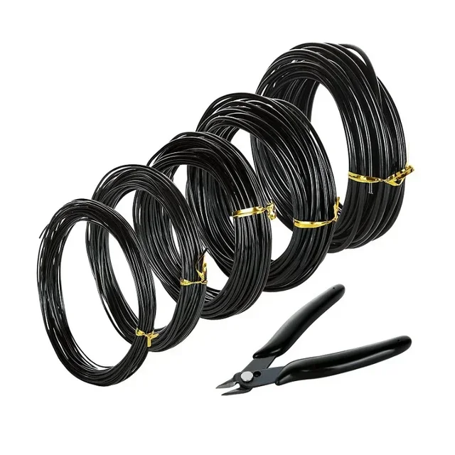 5M/10M Rolls Bonsai Wires Anodized Aluminum Bonsai Training Wire Garden Modeling Aluminum Wire DIY Plant Modeling Bonsai Tools