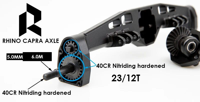 クローラー　lcgクローラー　アクスル　capra Rhino RC Capra Axles for 1/10 RC Crawler Axial 1.9 UTB LCG
