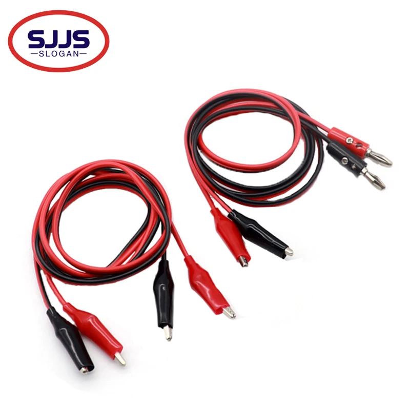 1M-test-line-DIY-double-end-banana-plug-to-alligator-clip-line-power ...