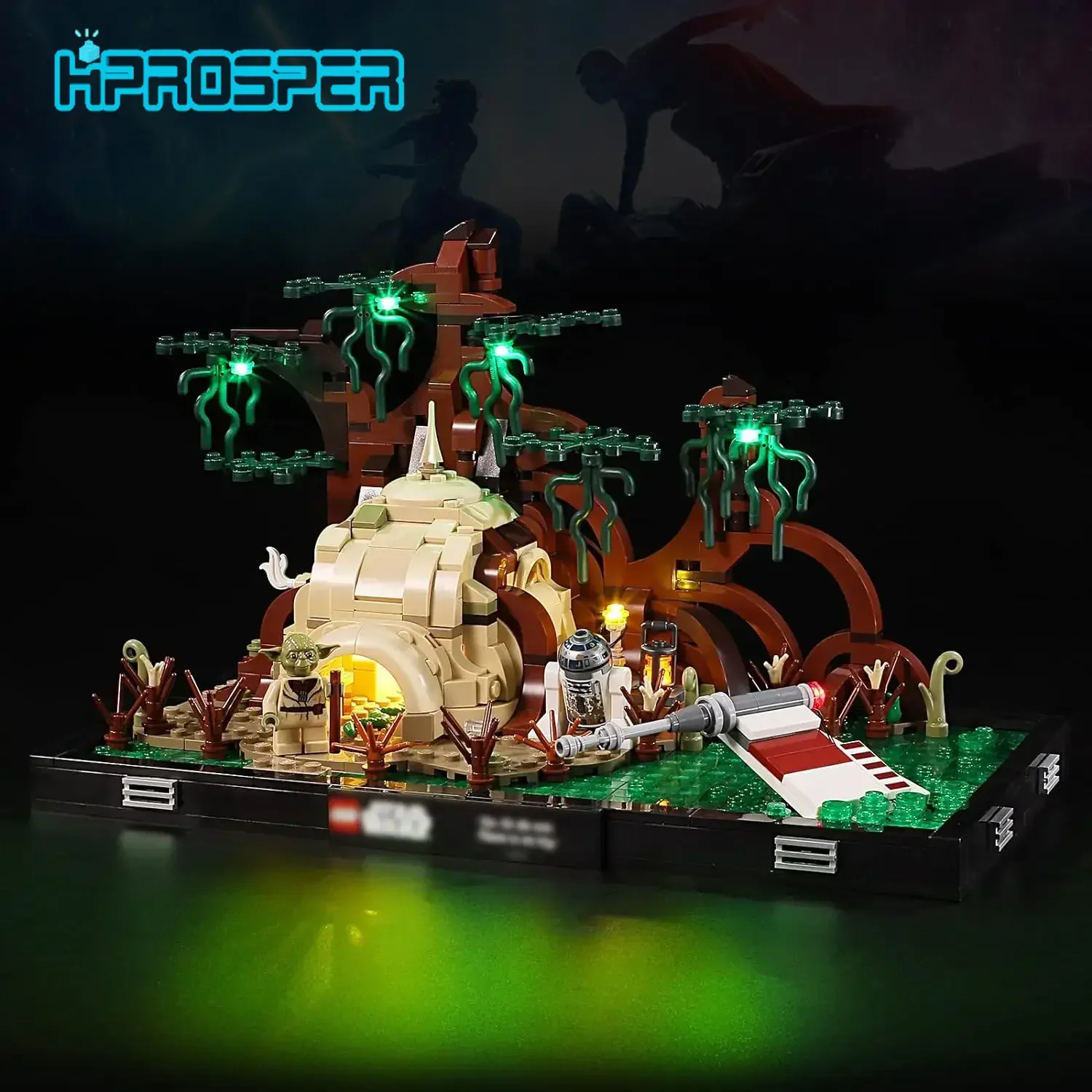 75330 Dagobah Jedi 훈련용 Hprosper LED 조명 배터리 상자가 있..