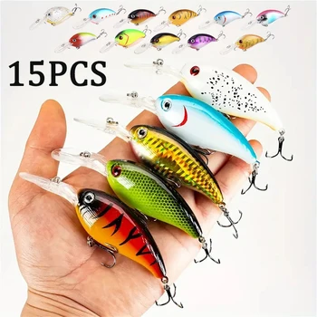 Mixed Color Crankbait Fishing Lure Set 1